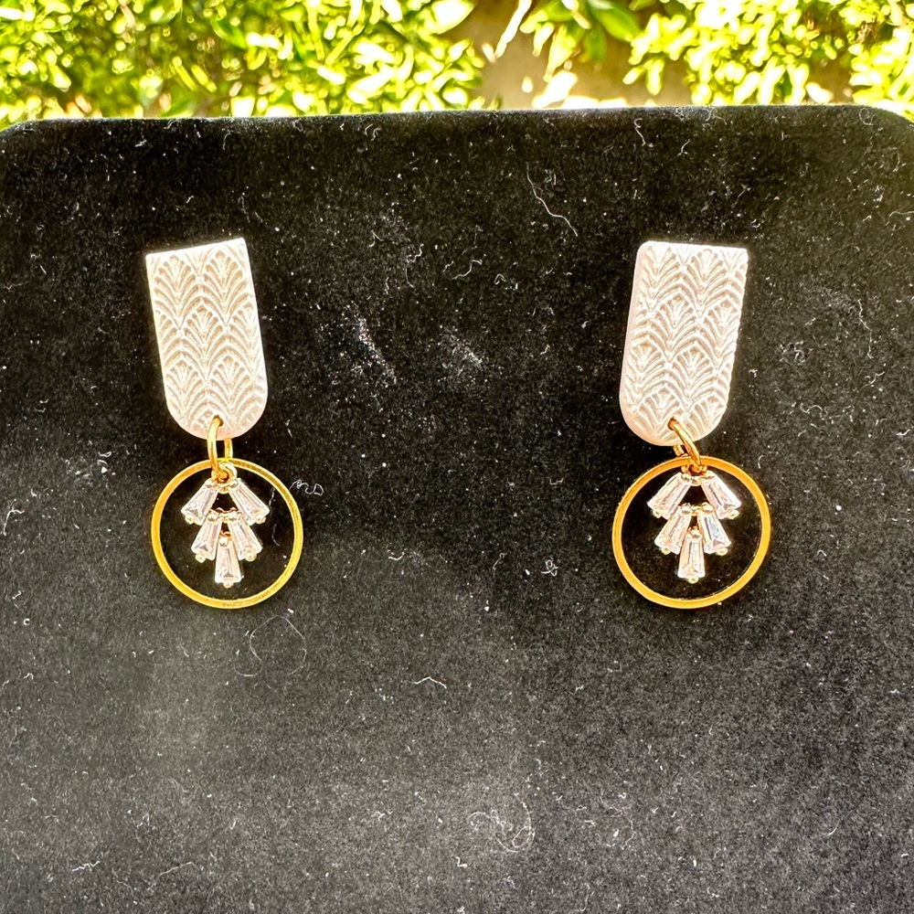 Dainty Clay Embellished Earrings